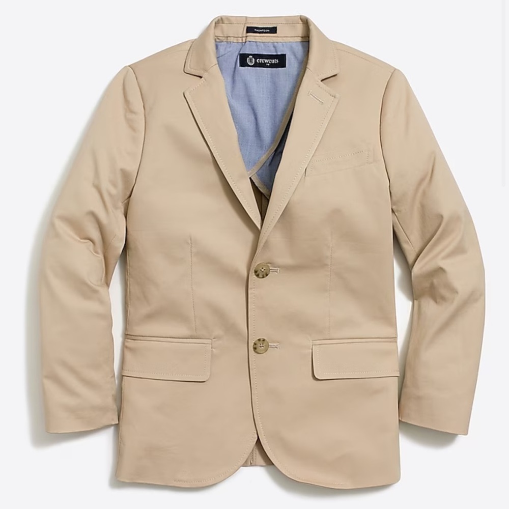 NWT Crewcuts Thompson Flex Chino Blazer Boys Sz 8